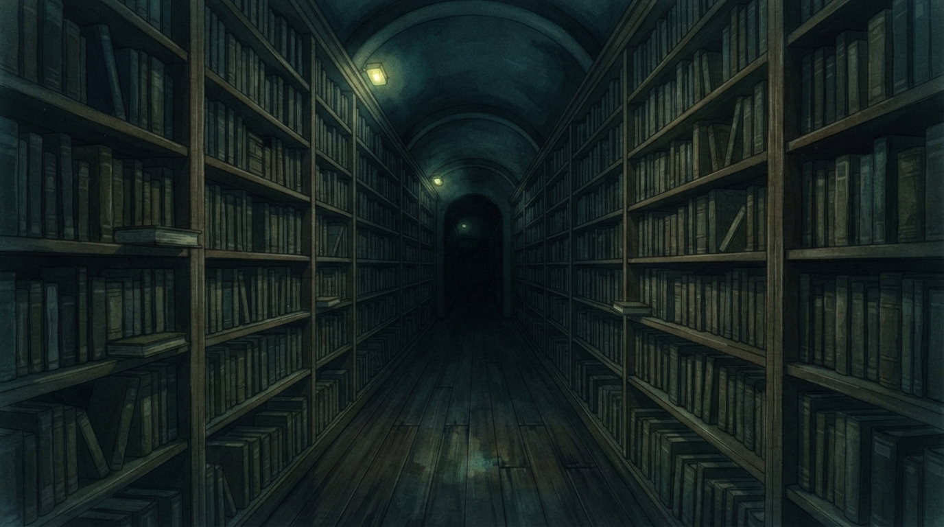 真夜中の図書館 のタイトル画像